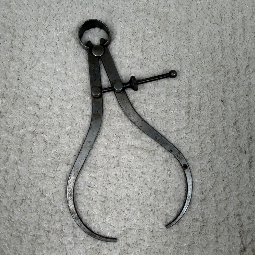 Vintage ATCO-USA Outside Spring‎ Caliper Machinist Woodworking Tool Antique